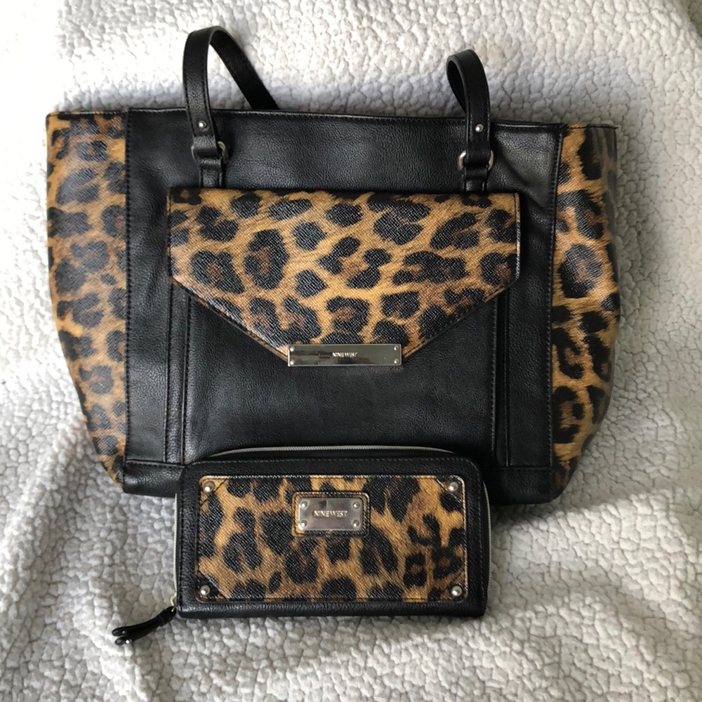 BUNDLE: Nine West Tote with Matching Wallet